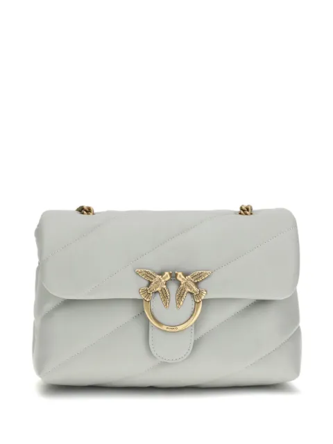 PINKO Love quilted bird-hardware shoulder bag Grey 100038A0F2