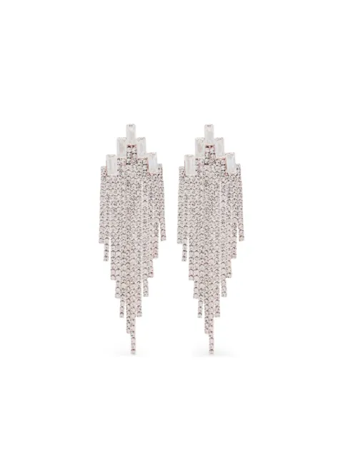 HZMER JEWELLERY rhinestone-embellishment earrings Silver MCNRES1023