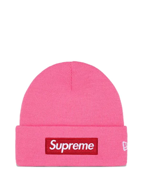 Supreme x New Era® Box logo-detail beanie hat Pink SU26713