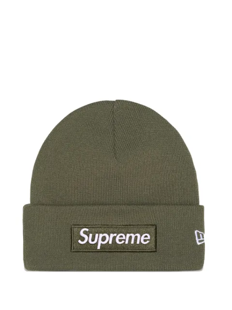 Supreme x New Era box logo beanie hat Green SU26715