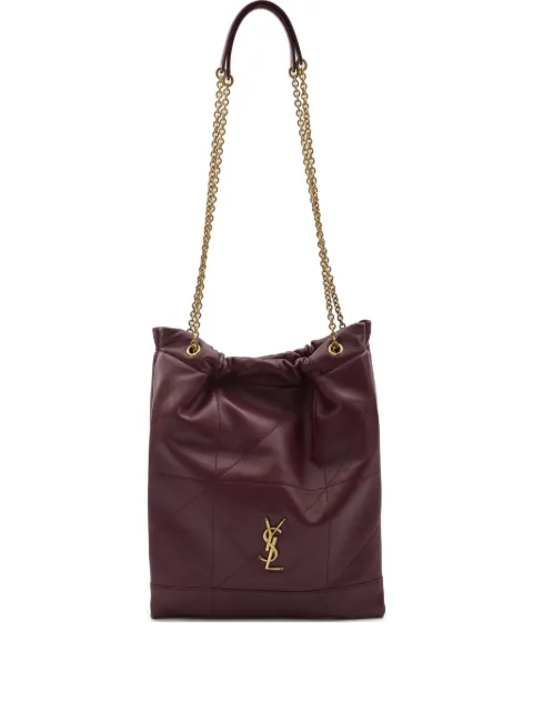Saint Laurent Jaimne Pochon quilted shoulder bag Red 781666PCEXAAB326592