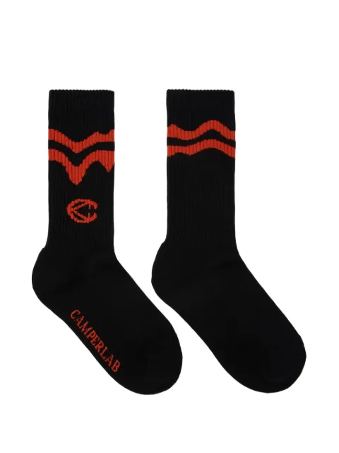 CamperLab logo-embroidered socks Black AA00005001
