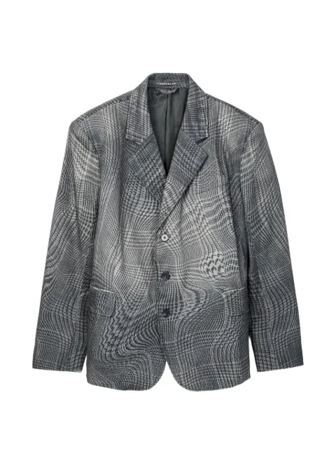 CamperLab checked blazer Black AU00070001