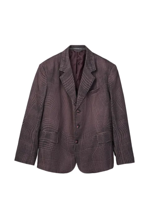CamperLab check pattern blazer Purple AU00070002