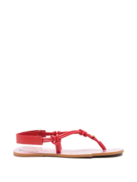 FARM Rio lobster knotted-strap sandals Red 363897