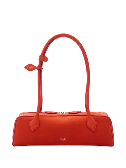 Alaïa Le Teckel medium bag in nubuck Orange AA1S06033CA214
