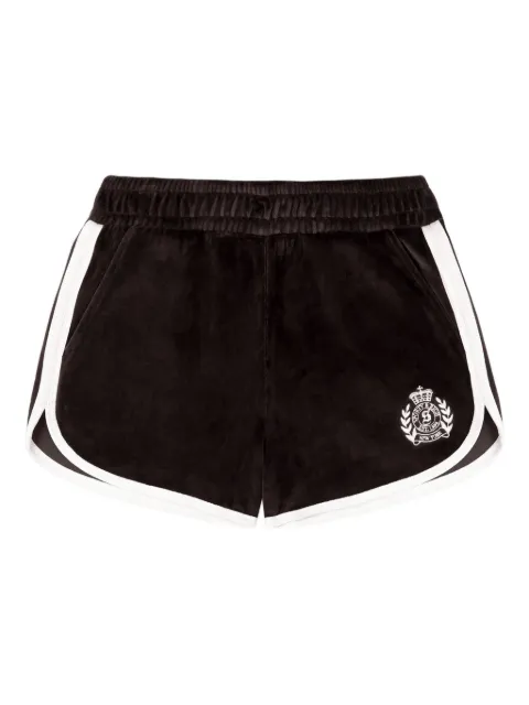 Sporty & Rich NY Crest logo track shorts Brown SH04865243BR03
