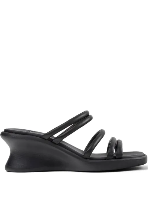 Camper strap-detail wedge sandals Black K201938001