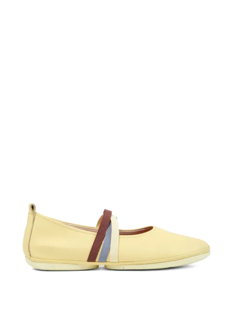 Camper Twins elasticated-strap ballet flats Yellow K201665013