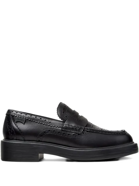 Camper smooth leather brogue loafers Black K201873001