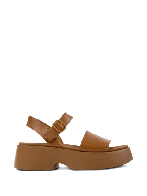 Camper Tasha buckle leather sandals Brown K201659011