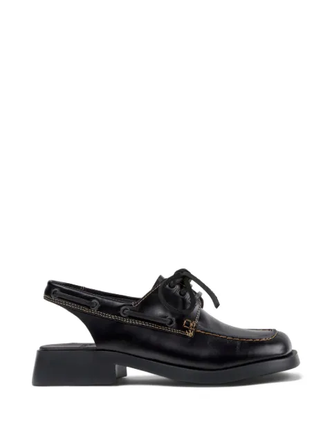 Camper Dana lace-up leather mules Black K201742007