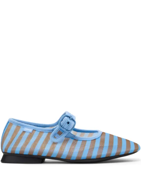 Camper Casi Myra striped buckle ballet flats Blue K201628011