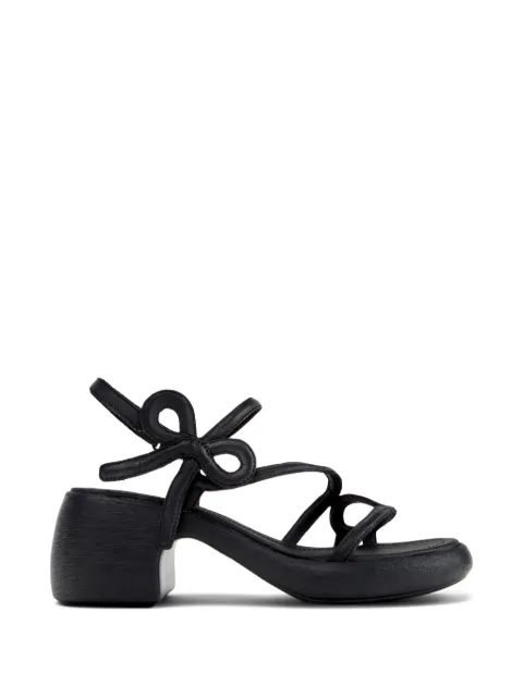 Camper Thelma Twins bow-detail leather sandals Black K201875001