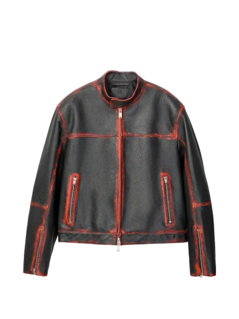 CamperLab smooth leather jacket Black AU00081001