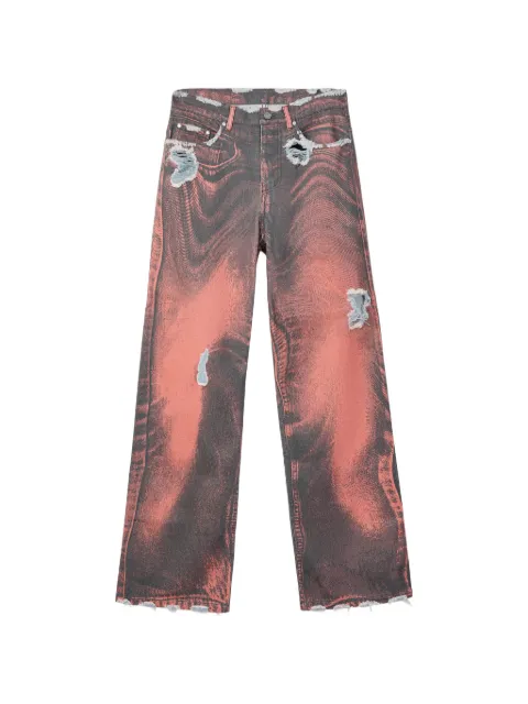 CamperLab ripped denim jeans Red AU00064002