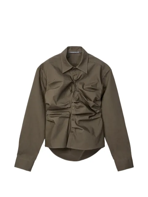 CamperLab gathered shirt Green AU00074001