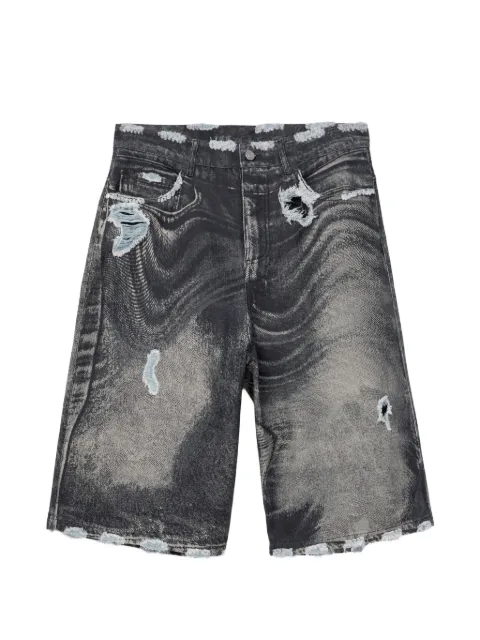 CamperLab distressed denim shorts Black AU00065001