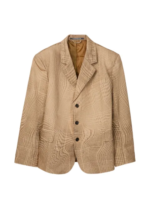 CamperLab check button blazer Brown AU00070003