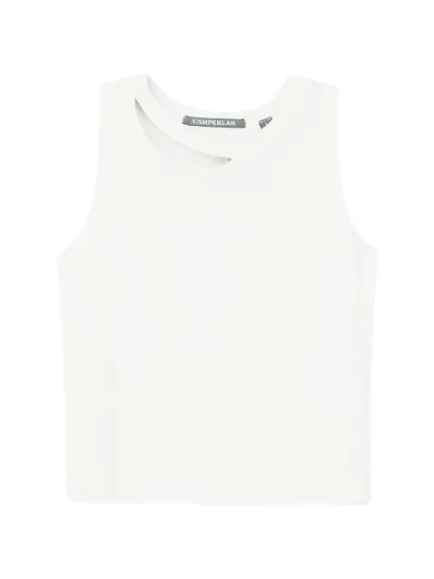 CamperLab cutout ribbed tank top Neutrals AU00102002