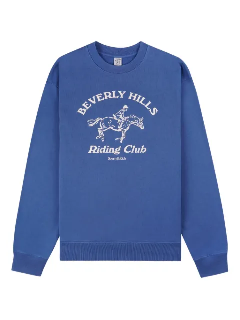Sporty & Rich BH riding club graphic sweatshirt Blue ST07165255BL130