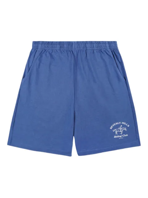 Sporty & Rich BH Riding Club graphic-print shorts Blue SH03965255BL130