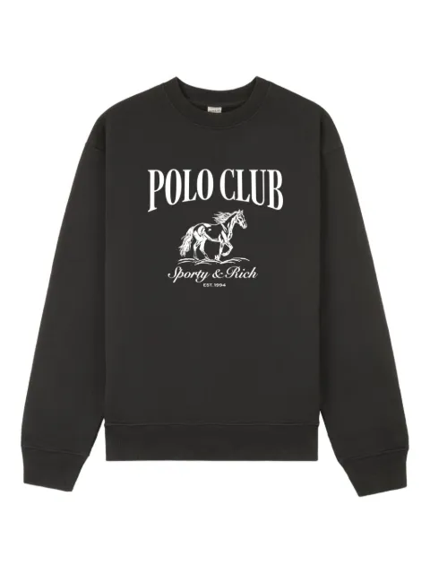 Sporty & Rich Stallion graphic-print sweatshirt Grey ST07165261BA02