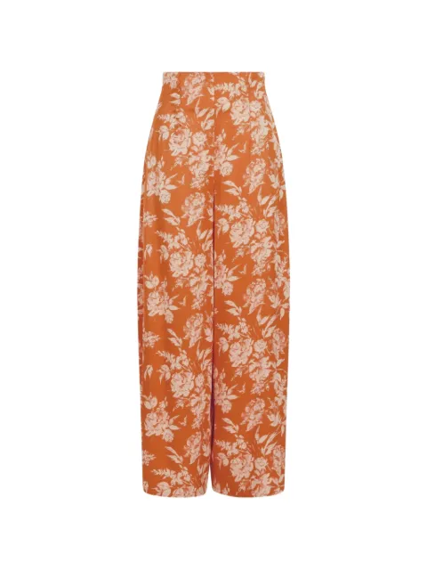 Rosie Assoulin floral trousers Orange R251P01WV077800