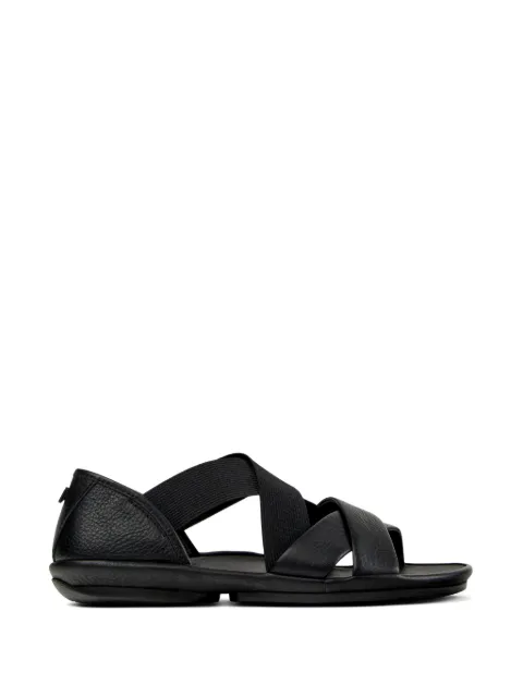 Camper Right Isla crossover leather sandals Black K202000001