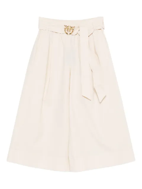 PINKO long shorts with Love Birds buckle Neutrals 106439A35Q