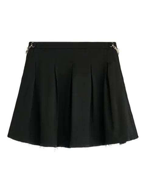 OUR LEGACY Object frayed pleated skirt Black W2264OBW