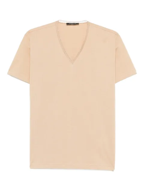 Fabiana Filippi V-neck T-shirt Neutrals JED266F143L9020000