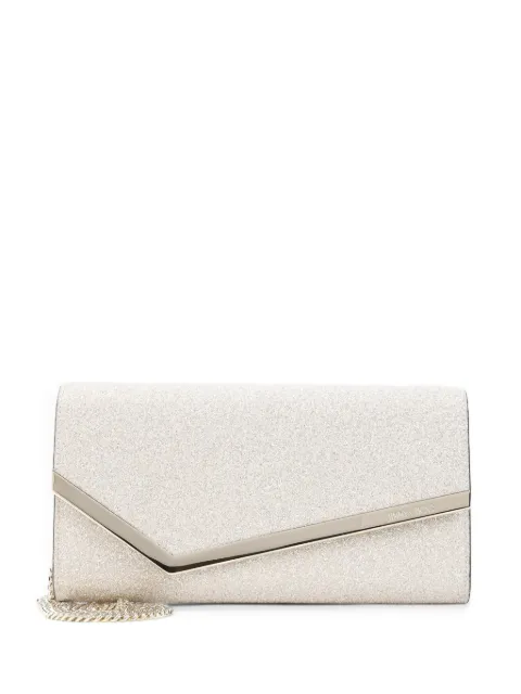 Jimmy Choo Emmie clutch bag Neutrals EMMIEGQI