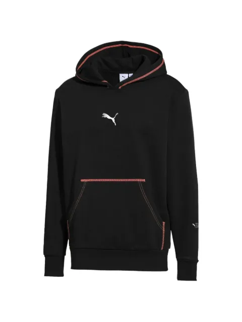 PUMA logo-print hoodie Black 57998601