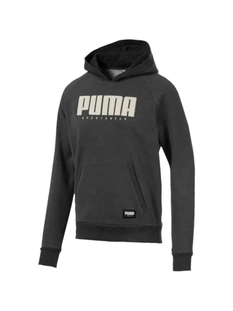 PUMA logo-plaque hoodie Grey 58015007