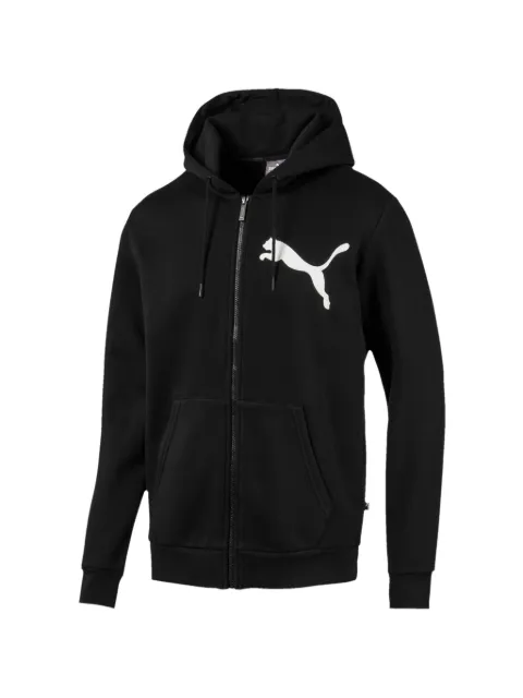 PUMA full-zip logo hoodie Black 58056701