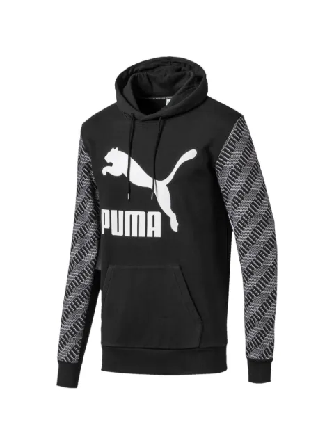 PUMA logo-print hoodie Black 59526561