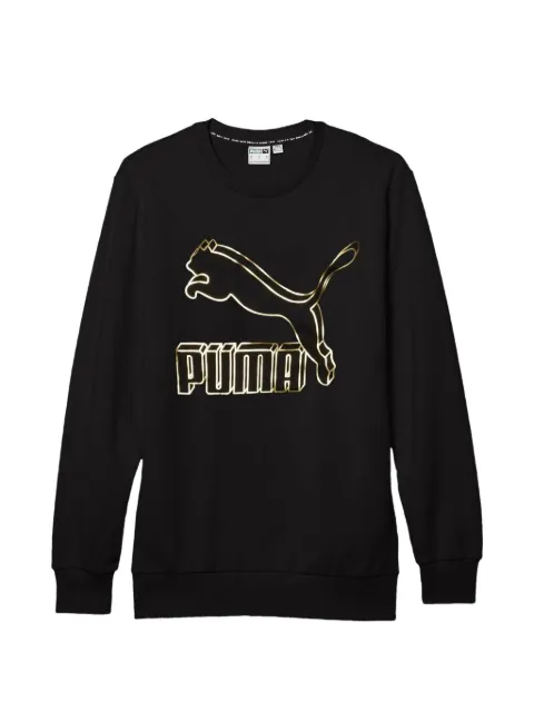 PUMA logo-print crew-neck sweatshirt Black 59519856