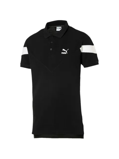 PUMA Iconic MCS stripes to sleeves polo shirt Black 57798201
