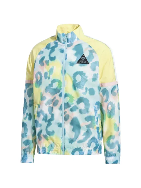 PUMA Diamond XTG leopard-print jacket Blue 57823602