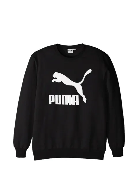 PUMA logo-print crew-neck sweatshirt Black 57807201