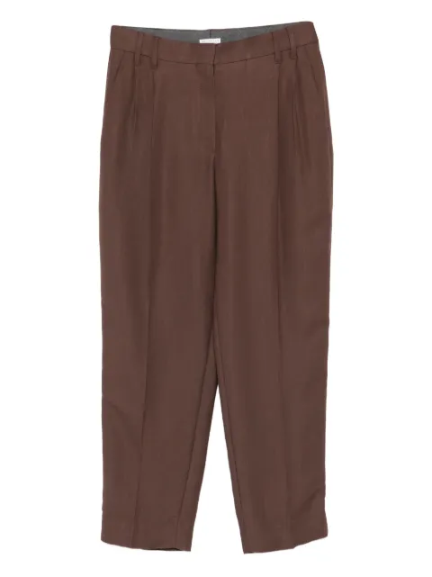Brunello Cucinelli pleated-details trousers Brown MH126P8292C9284
