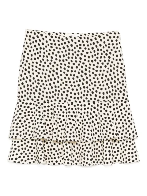 Chloé polka-dot ruffled mini skirt Neutrals CH26SJU47306