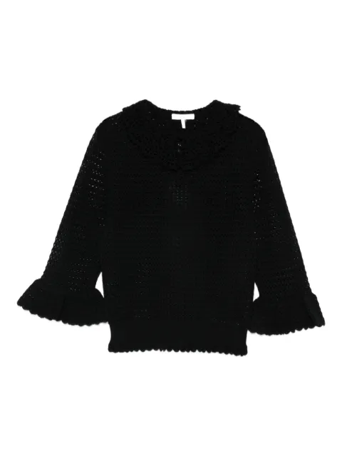 Chloé crochet top Black CH25WMP40517