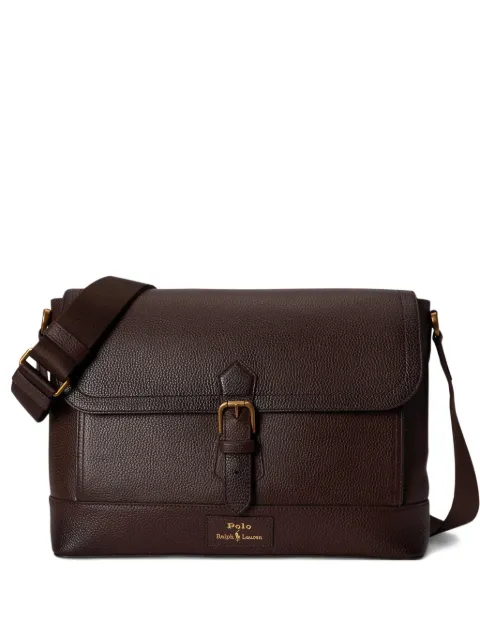 Polo Ralph Lauren buckle messenger bag Brown 405P07846002