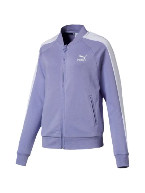 PUMA zip striped track sweatshirt Purple 57795323
