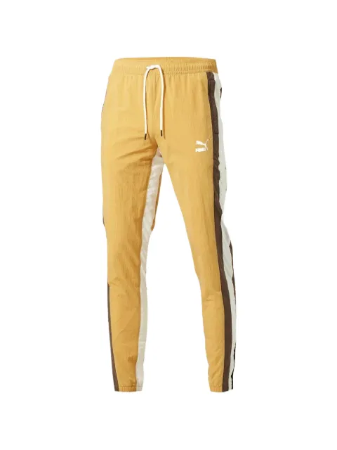 PUMA woven stripe track pants Yellow 57896401