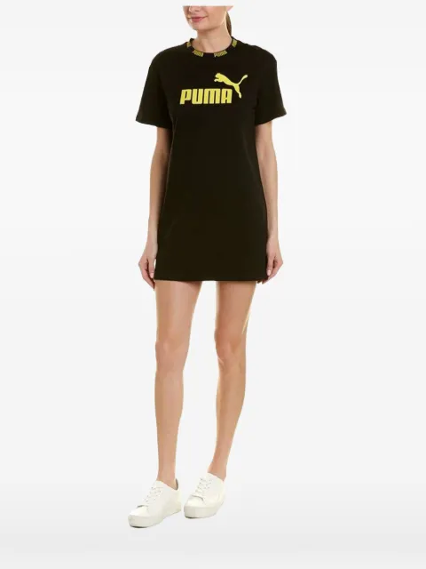 PUMA logo crew-neck mini dress Black 85437940