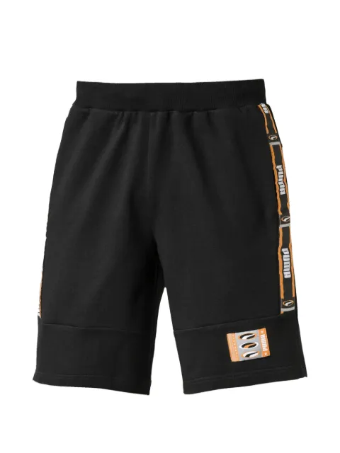 PUMA logo-detail track shorts Black 57952001