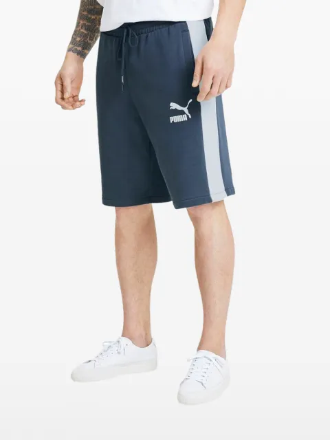 PUMA logo-print track shorts Blue 58155943